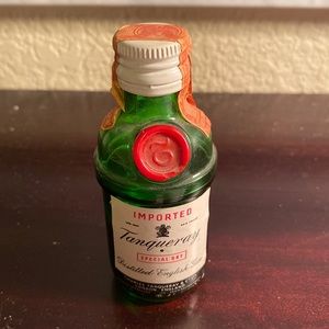 Vintage Miniature Tanqueray Bottle